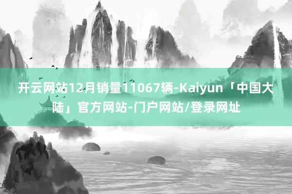 开云网站12月销量11067辆-Kaiyun「中国大陆」官方网站-门户网站/登录网址
